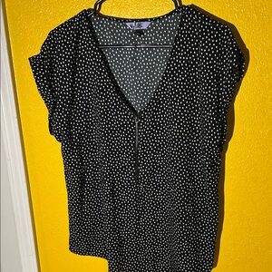 Elegant Black and White Women's Blouse